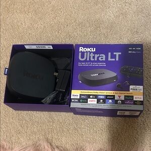 NEW IN BOX Roku Ultra LT Black Streaming Box